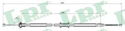Cable Pull, parking brake LPR C0521B