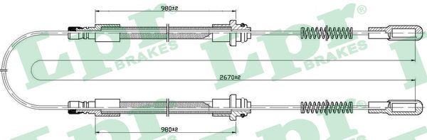 LPR C0522B Cable Pull, parking brake