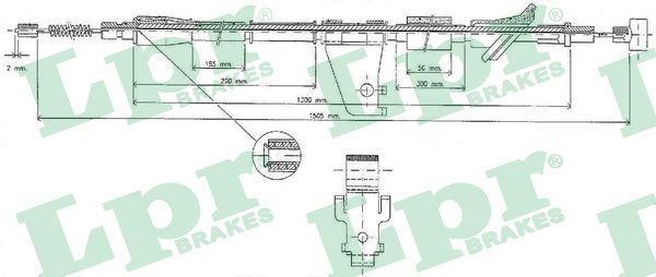 LPR C0527B Cable Pull, parking brake