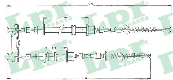 LPR C0534B Cable Pull, parking brake
