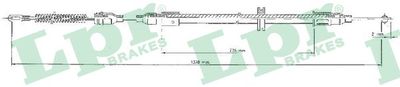 Cable Pull, parking brake LPR C0547B