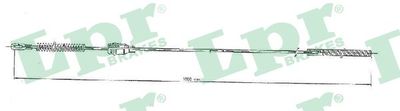 Cable Pull, parking brake LPR C0548B