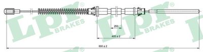 Cable Pull, parking brake LPR C0574B