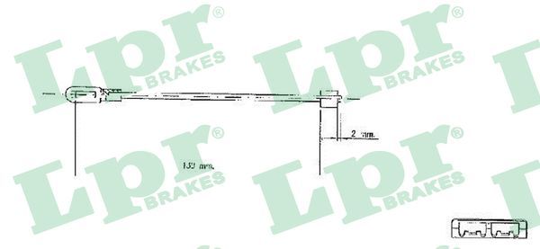 LPR C0578B Cable Pull, parking brake