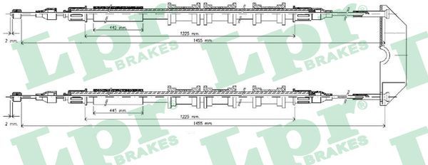 LPR C0583B Cable Pull, parking brake