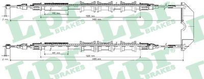 Cable Pull, parking brake LPR C0583B