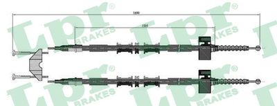 Cable Pull, parking brake LPR C0594B