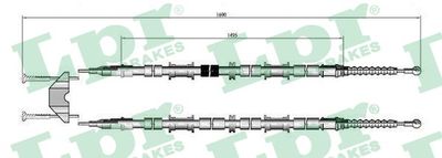 Cable Pull, parking brake LPR C0597B