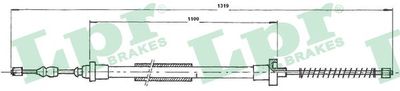 Cable Pull, parking brake LPR C0606B