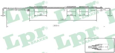 Cable Pull, parking brake LPR C0609B