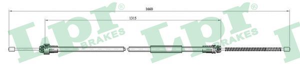 LPR C0611B Cable Pull, parking brake