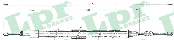 LPR C0615B Cable Pull, parking brake