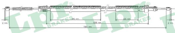 LPR C0617B Cable Pull, parking brake