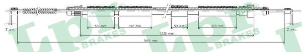 LPR C0618B Cable Pull, parking brake
