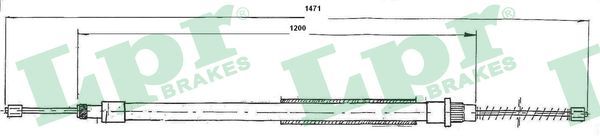 LPR C0624B Cable Pull, parking brake
