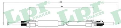 Cable Pull, parking brake LPR C0628B