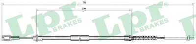 Cable Pull, parking brake LPR C0643B