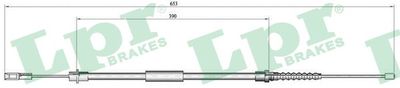 Cable Pull, parking brake LPR C0645B