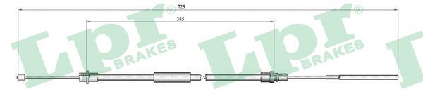 LPR C0650B Cable Pull, parking brake