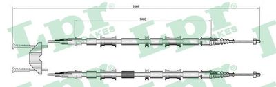 Cable Pull, parking brake LPR C0654B