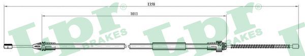 LPR C0683B Cable Pull, parking brake