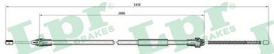 Cable Pull, parking brake LPR C0684B