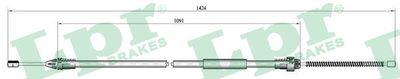 Cable Pull, parking brake LPR C0687B