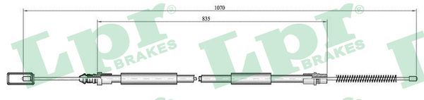 LPR C0694B Cable Pull, parking brake