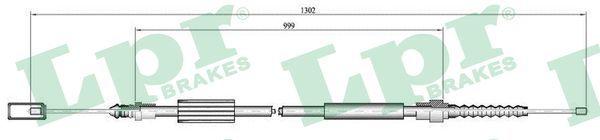 LPR C0695B Cable Pull, parking brake