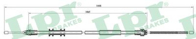 Cable Pull, parking brake LPR C0702B