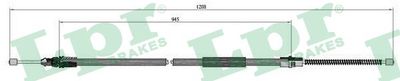 Cable Pull, parking brake LPR C0705B