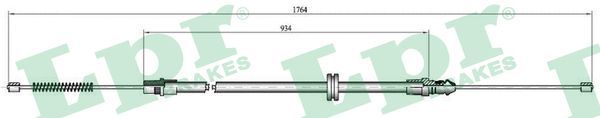 LPR C0708B Cable Pull, parking brake