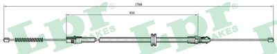Cable Pull, parking brake LPR C0708B