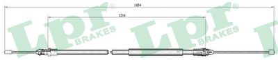 Cable Pull, parking brake LPR C0713B