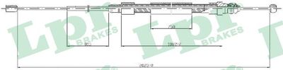 Cable Pull, parking brake LPR C0715B