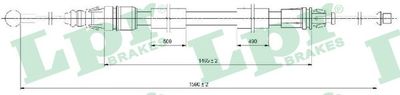 Cable Pull, parking brake LPR C0721B