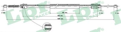 Cable Pull, parking brake LPR C0740B