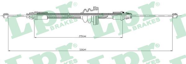 LPR C0746B Cable Pull, parking brake