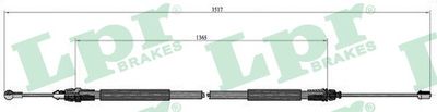 Cable Pull, parking brake LPR C0748B