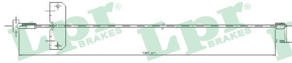 LPR C0751B Cable Pull, parking brake