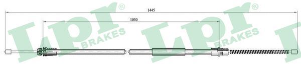 LPR C0752B Cable Pull, parking brake