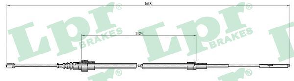 LPR C0800B Cable Pull, parking brake
