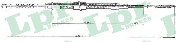 LPR C0802B Cable Pull, parking brake