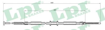 Cable Pull, parking brake LPR C0843B