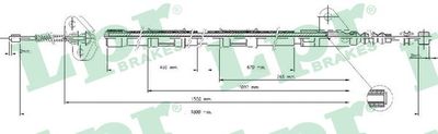 Cable Pull, parking brake LPR C0846B
