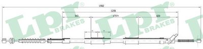 Cable Pull, parking brake LPR C0874B