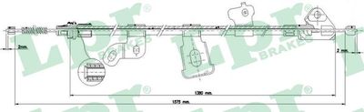 Cable Pull, parking brake LPR C0890B
