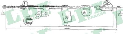Cable Pull, parking brake LPR C0891B