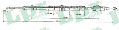 Cable Pull, parking brake LPR C0898B
