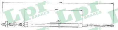 Cable Pull, parking brake LPR C0906B
